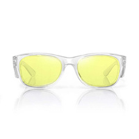 SafeStyle Classics Clear Frame Yellow Lens Safety Glasses