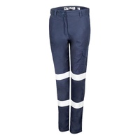 TRU Workwear Womens Midweight Cotton Stretch Cargo Trousers with Biomotion Reflective Tape