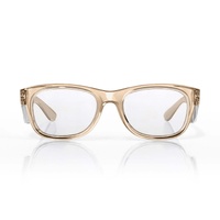 SafeStyle Classics Champagne Frame Clear Lens Safety Glasses