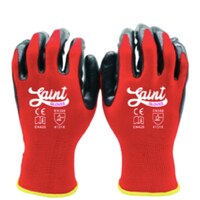 Saint 13 Gauge Red Nitrile Coated Polyester Work Gloves 40x Pairs