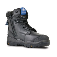 Bata Industrials Longreach CT Zip Safety Work Boots Black