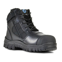Bata Industrials Zippy Safety Work Boots Black