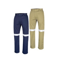 TRU Workwear Midweight Drill Trouser with Reflective Tape