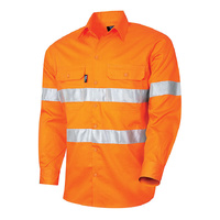 TRU Workwear Lightweight Vented Hi-Vis Drill Shirt with TruVis Reflective Tape