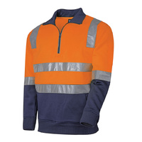 TRU Workwear 1/4 Zip Fleece Jumper with TruVis Tape