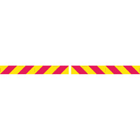 Candy Stripes Metal 800x100mm Pack of 2