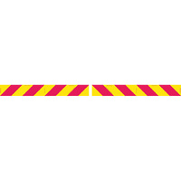 Candy Stripes Self Adhesive 600x150mm Pack of 2