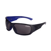 KingGee Unisex Carve Smoke Safety Glasses Colour Black Blue