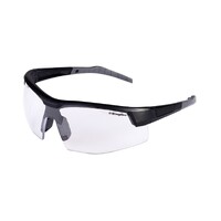 KingGee Unisex Combat Clear Safety Glasses Colour Matt Black