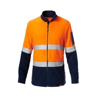 Hard Yakka Hi Vis 2Tone Brushed Fleece Jacket With Tape