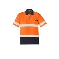 Syzmik Unisex Hi Vis Segmented S/S Polo Hoop Taped