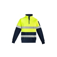 Syzmik Mens Hi Vis 1/4 Zip Pullover Hoop Taped