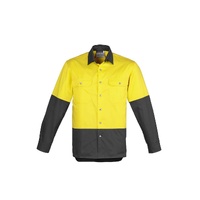 Syzmik Mens Hi Vis Spliced Industrial Shirt